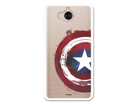 Funda Oficial Escudo Capitan America para Huawei Y6 2017