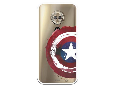 Funda Oficial Escudo Capitan America para Motorola Moto G6 Plus