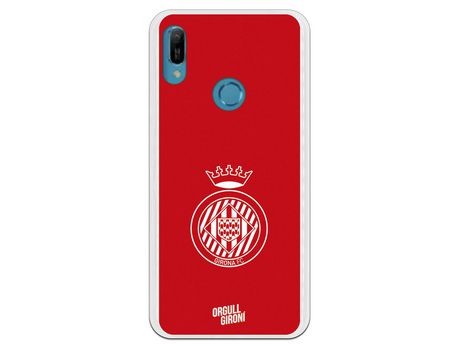 Funda Oficial Girona FC Escudo Equi roja para Huawei Y6 2019