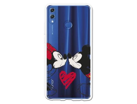 Funda para Huawei Honor 8X Oficial de Disney Mickey y Minnie Beso - Clásicos Disney