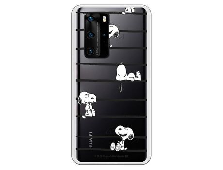 Funda para Huawei P40 Oficial de Peanuts Snoopy rayas - Snoopy