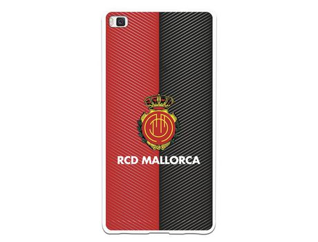 Funda para Huawei P8 del Mallorca RCD Mallorca Diagonales Transparente - Licencia Oficial RCD Mallorca