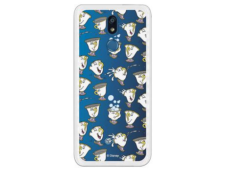 Funda Oficial Disney Chip Potts Siluetas Transparente para LG K40