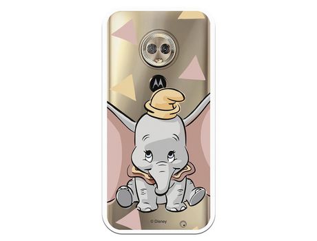 Funda Oficial Disney Dumbo silueta transparente para Motorola Moto G6 Plus