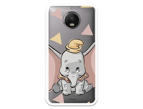 Funda Oficial Disney Dumbo silueta transparente para Motorola Moto G5s Plus