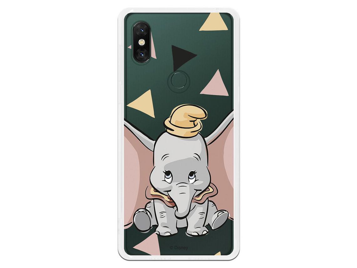 Funda para Xiaomi Redmi Note 8 Pro Oficial de Disney Dumbo Silueta  Transparente - Dumbo