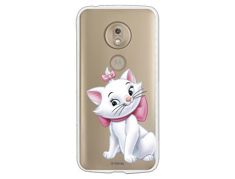 Funda Oficial Disney Marie Silueta transparente para Motorola Moto G7 Play - Los Aristogatos