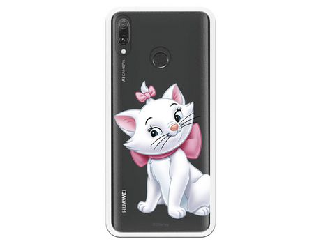 Funda Oficial Disney Marie Silueta transparente para Huawei Y9 2019 - Los Aristogatos