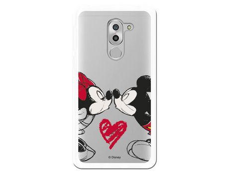 Funda para Huawei Honor 6x Oficial de Disney Mickey y Minnie Beso - Clásicos Disney