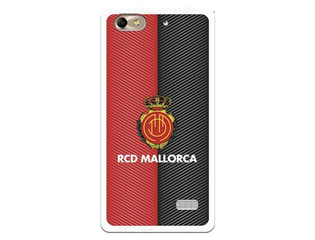 Funda para Huawei Honor 4C del Mallorca RCD Mallorca Diagonales Transparente - Licencia Oficial RCD Mallorca