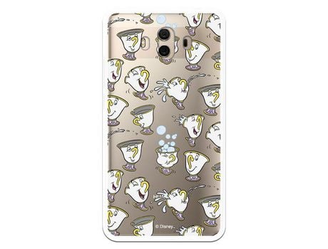 Funda Oficial Disney Chip Potts Siluetas Transparente para Huawei Mate 10