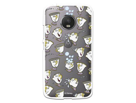 Funda Oficial Disney Chip Potts Siluetas Transparente para Motorola Moto G5