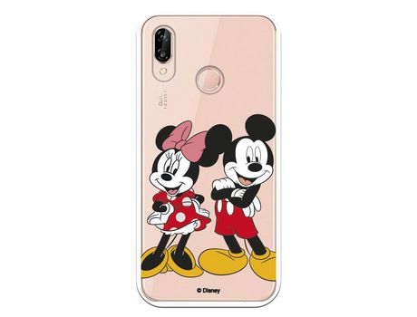 Funda para Huawei P20 Lite Oficial de Disney Mickey y Minnie Posando - Clásicos Disney