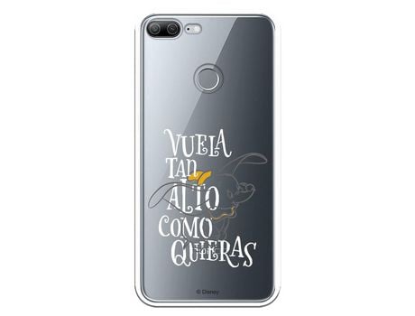 Funda Oficial Disney Dumbo Vuela tan alto Clear para Huawei Honor 10 Lite