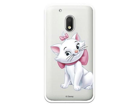 Funda Oficial Disney Marie Silueta transparente para Motorola Moto G4 Play - Los Aristogatos