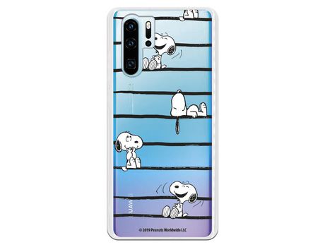 Funda para Huawei P30 Pro Oficial de Peanuts Snoopy rayas - Snoopy