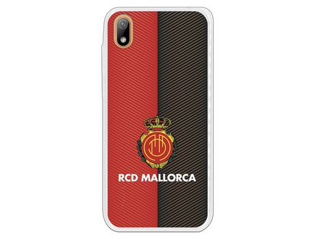 Funda para Huawei Y5 2019 del Mallorca RCD Mallorca Diagonales Transparente - Licencia Oficial RCD Mallorca