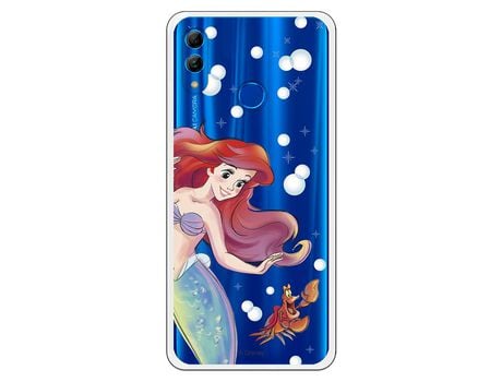 Funda Oficial Disney Sirenita y Sebastian Transparente para Huawei P Smart 2019 - La Sirenita