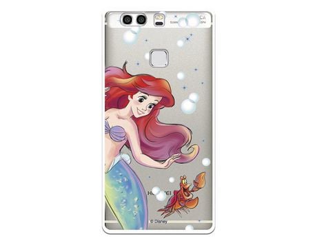 Funda Oficial Disney Sirenita y Sebastian Transparente para Huawei P9 Plus - La Sirenita