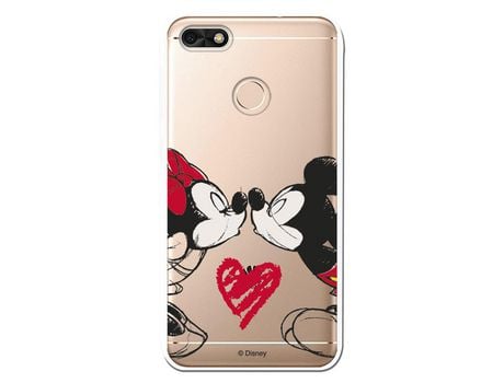 Funda para Huawei Y6 Pro 2017 Oficial de Disney Mickey y Minnie Beso - Clásicos Disney