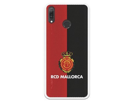 Funda para Huawei Y9 2019 del Mallorca RCD Mallorca Diagonales Transparente - Licencia Oficial RCD Mallorca