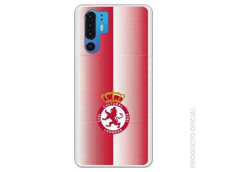 Funda Oficial Cultural y Deportiva Leonesa Escudo Trama bicolor para Huawei P30 Pro