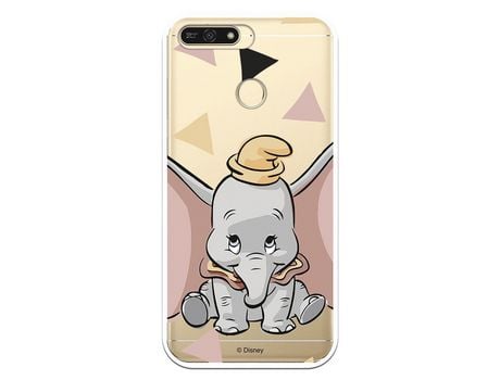 Funda Oficial Disney Dumbo silueta transparente para Huawei Y6 2018