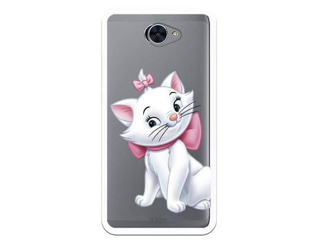 Funda Oficial Disney Marie Silueta transparente para Huawei Y7 - Los Aristogatos