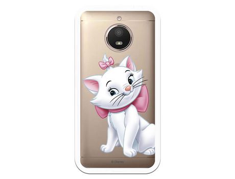 Funda Oficial Disney Marie Silueta transparente para Motorola Moto E4 Plus - Los Aristogatos