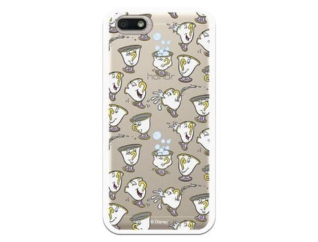 Funda Oficial Disney Chip Potts Siluetas Transparente para Huawei Honor 7S