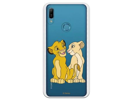 Funda Oficial Disney Simba y Nala transparente para Huawei Y6 2019 - El Rey León