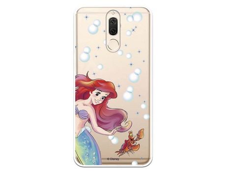 Funda Oficial Disney Sirenita y Sebastian Transparente para Huawei Mate 10 Lite - La Sirenita