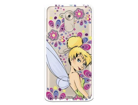 Funda Oficial Disney Campanilla Flores Transparente para Huawei Nova Smart - Peter Pan