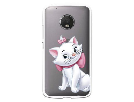 Funda Oficial Disney Marie Silueta transparente para Moto G5 - Los Aristogatos