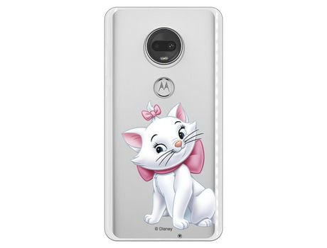 Funda Oficial Disney Marie Silueta transparente para Motorola Moto G7 - Los Aristogatos