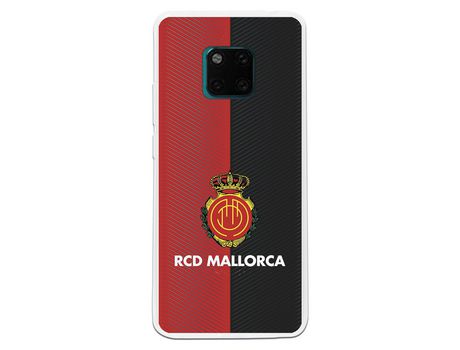 Funda para Huawei Mate 20 Pro del Mallorca RCD Mallorca Diagonales Transparente - Licencia Oficial RCD Mallorca