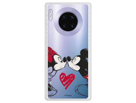 Funda para Huawei Mate 30 Pro Oficial de Disney Mickey y Minnie Beso - Clásicos Disney