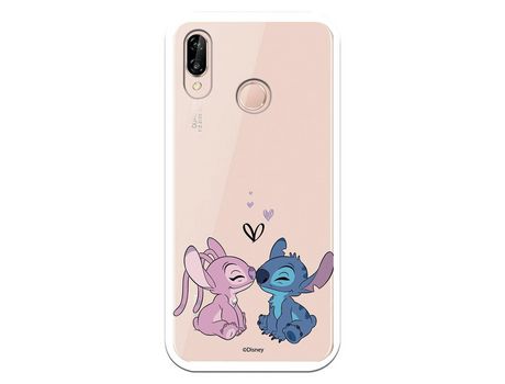 Funda para Huawei P20 Lite Oficial de Disney Angel & Stitch Beso - Lilo & Stitch