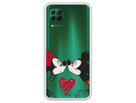 Funda para Huawei P40 Lite Oficial de Disney Mickey y Minnie Beso - Clásicos Disney