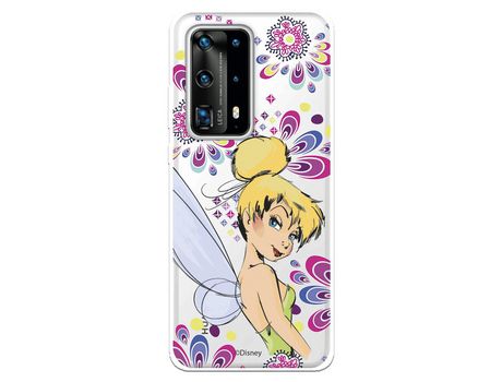 Funda para Huawei P40 Pro Oficial de Disney Campanilla Flores - Peter Pan