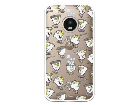 Funda Oficial Disney Chip Potts Siluetas Transparente para Motorola Moto G5 Plus