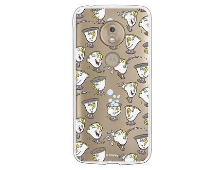 Funda Oficial Disney Chip Potts Siluetas Transparente para Motorola Moto G7 Play