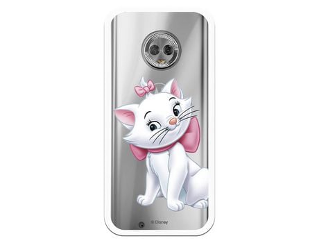 Funda Oficial Disney Marie Silueta transparente para Motorola Moto G6 - Los Aristogatos