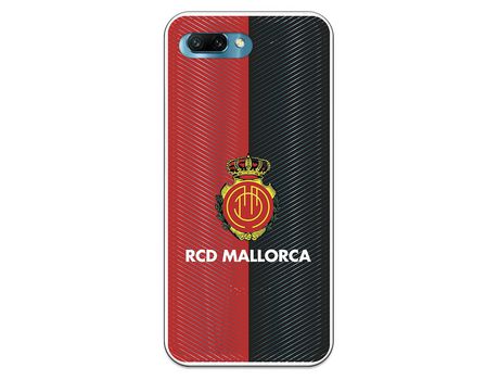 Funda para Huawei Honor 10 del Mallorca RCD Mallorca Diagonales Transparente - Licencia Oficial RCD Mallorca