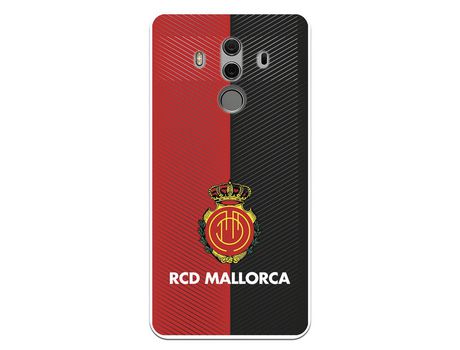 Funda para Huawei Mate 10 Pro del Mallorca RCD Mallorca Diagonales Transparente - Licencia Oficial RCD Mallorca