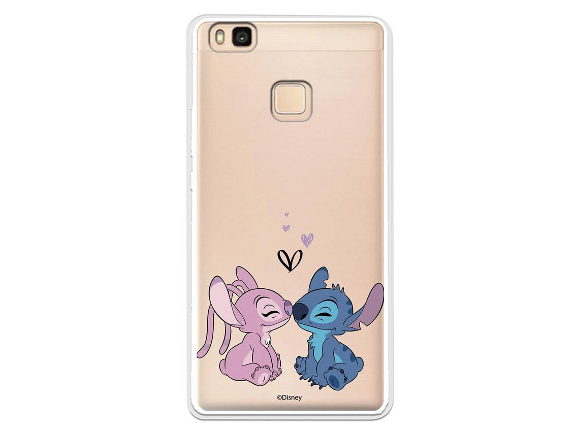 Funda para iPhone 14 Pro Max Oficial de Disney Angel & Stitch Beso