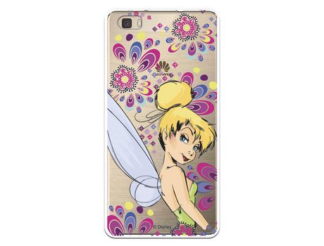 Funda Oficial Disney Campanilla Flores Transparente para Huawei P8 Lite - Peter Pan