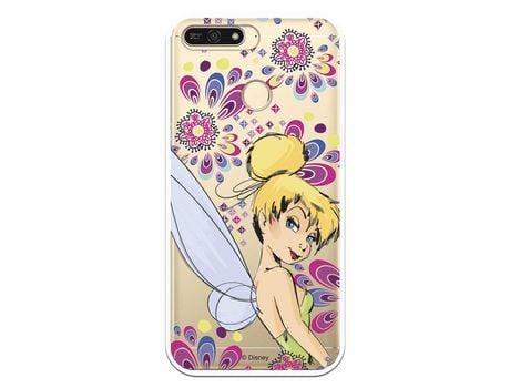 Funda Oficial Disney Campanilla Flores Transparente para Huawei Y6 2018 - Peter Pan