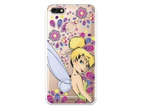 Funda Oficial Disney Campanilla Flores Transparente para Huawei Y6 Pro 2017 - Peter Pan