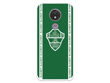 Funda para Motorola Moto G7 Power del Elche CF Escudo Fondo Verde - Licencia Oficial Elche CF